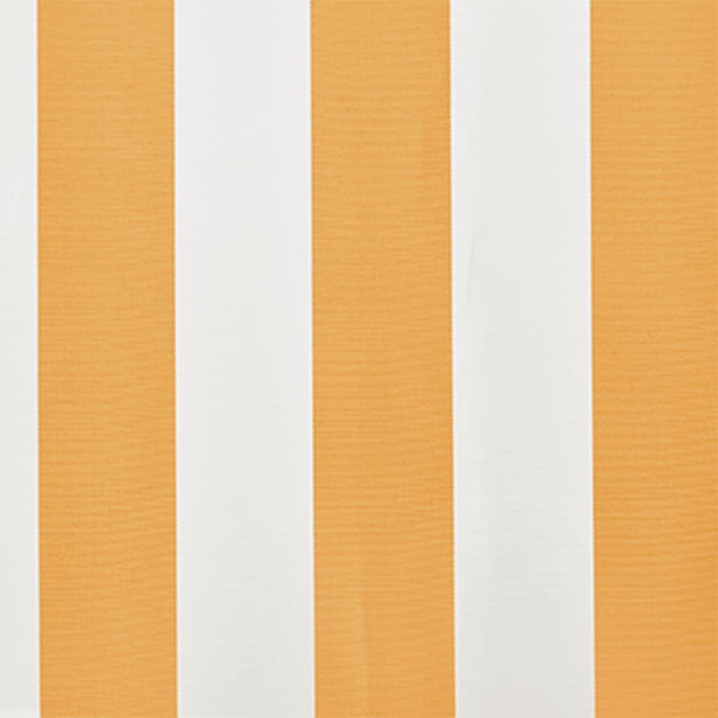 vidaXL Markisenbespannung Canvas Gelb & Weiß 6x3 m (ohne Rahmen)