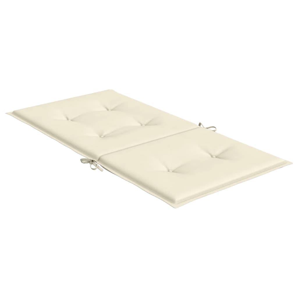 vidaXL Gartenstuhlauflagen für Niedriglehner 6 Stk. Creme 100x50x3 cm