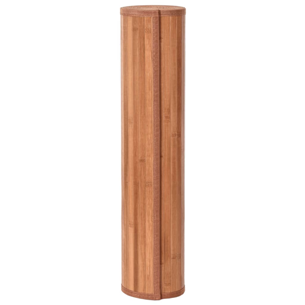 vidaXL Teppich Rechteckig Braun 70x500 cm Bambus