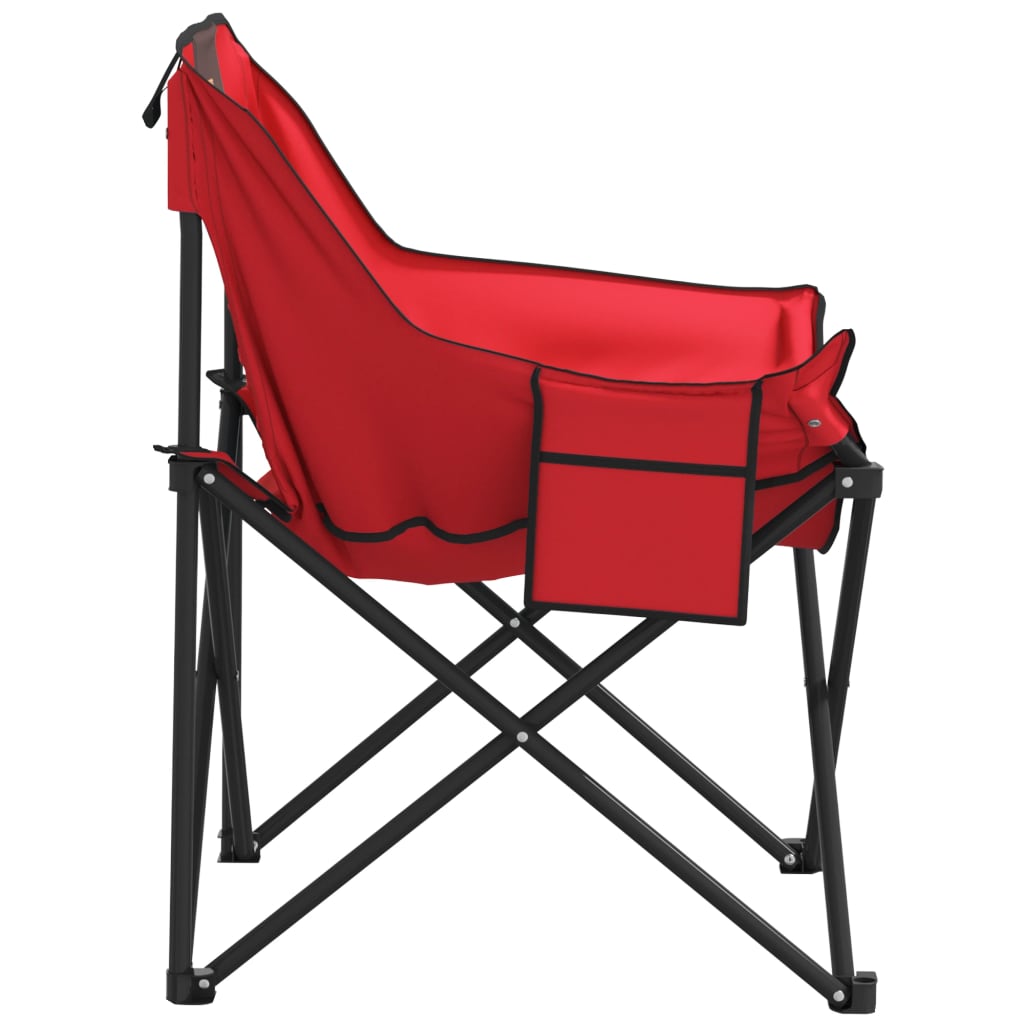 vidaXL Campingstühle 2 Stk. mit Tasche Klappbar Rot