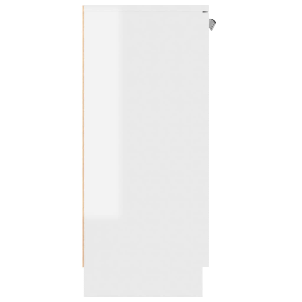 vidaXL Sideboard Hochglanz-Weiß 60x30x70 cm Holzwerkstoff