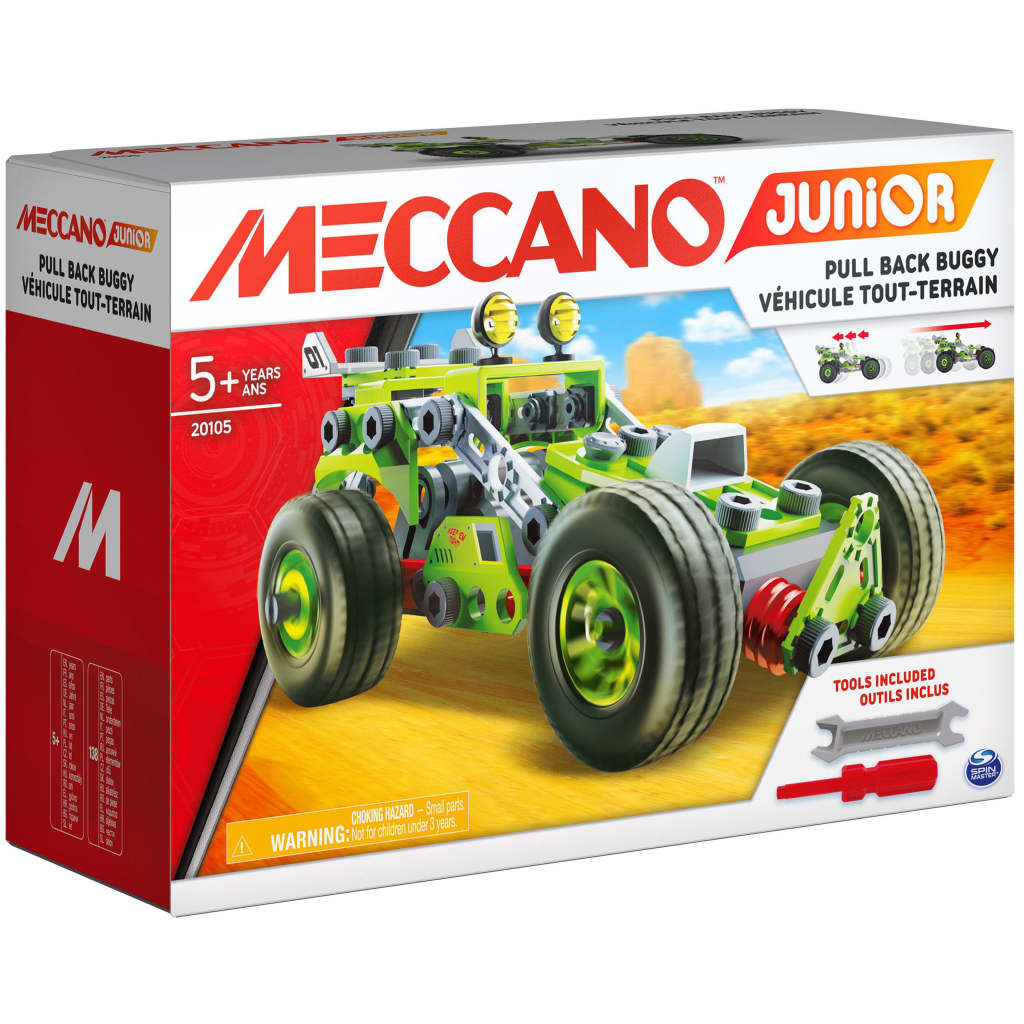 Meccano Junior Deluxe Buggy-Auto zum Zurückziehen
