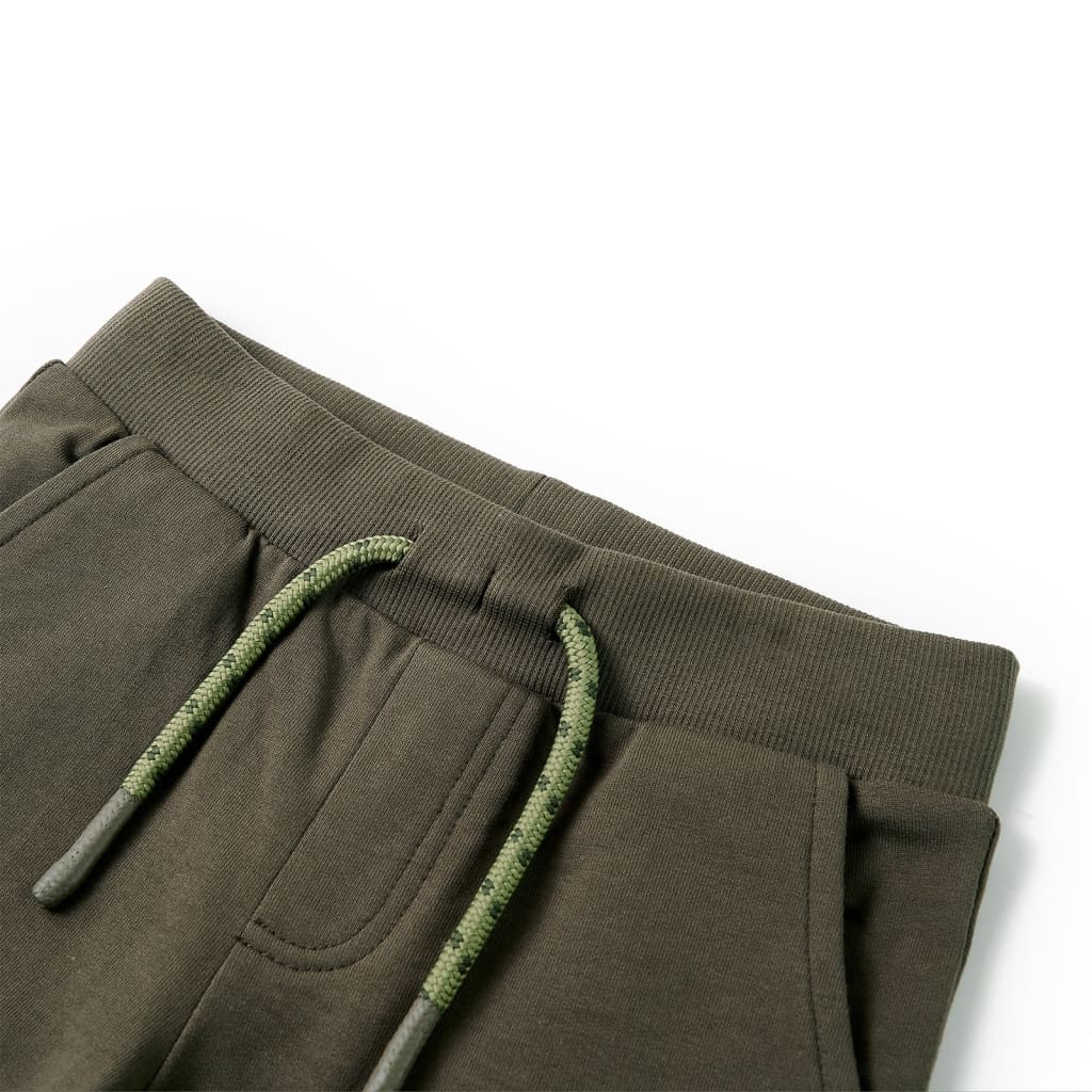 Kindershorts mit Kordelzug Dunkles Khaki 104