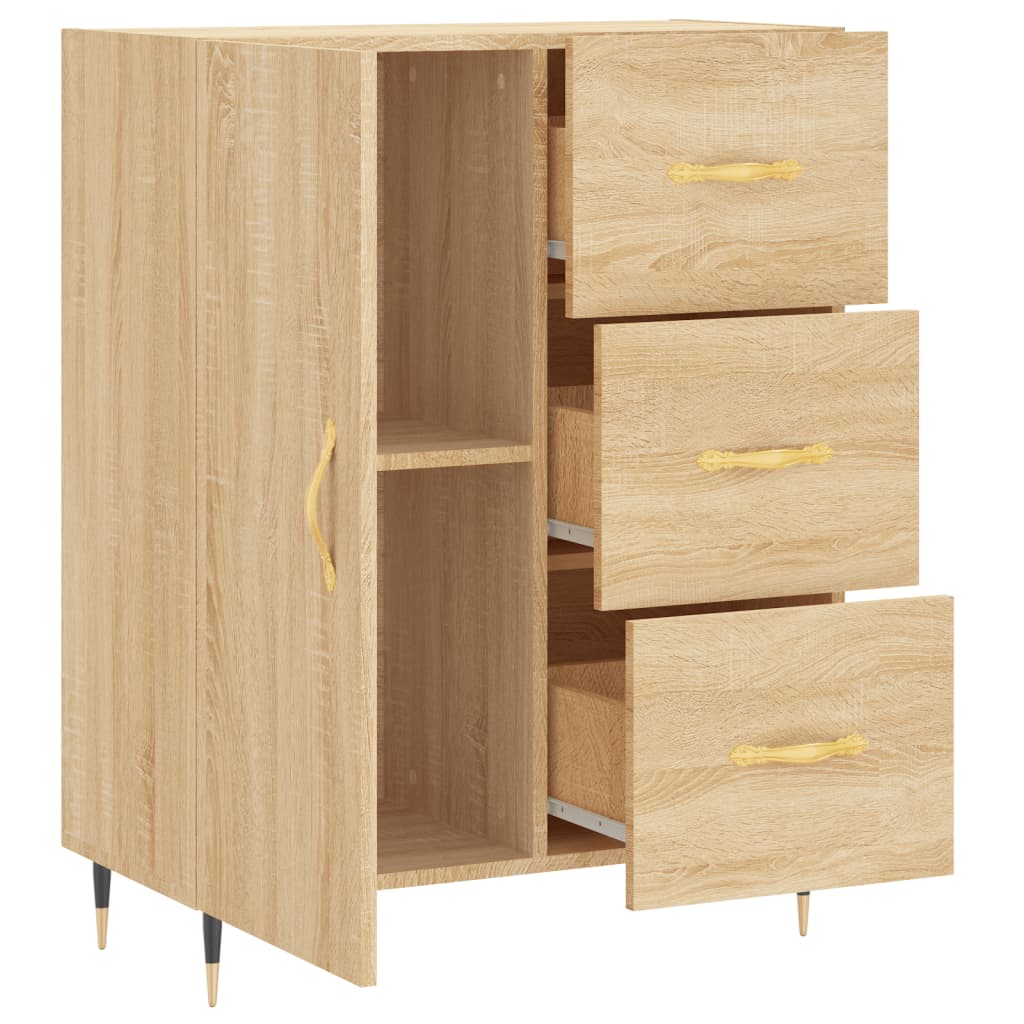 vidaXL Sideboard Sonoma-Eiche 69,5x34x90 cm Holzwerkstoff