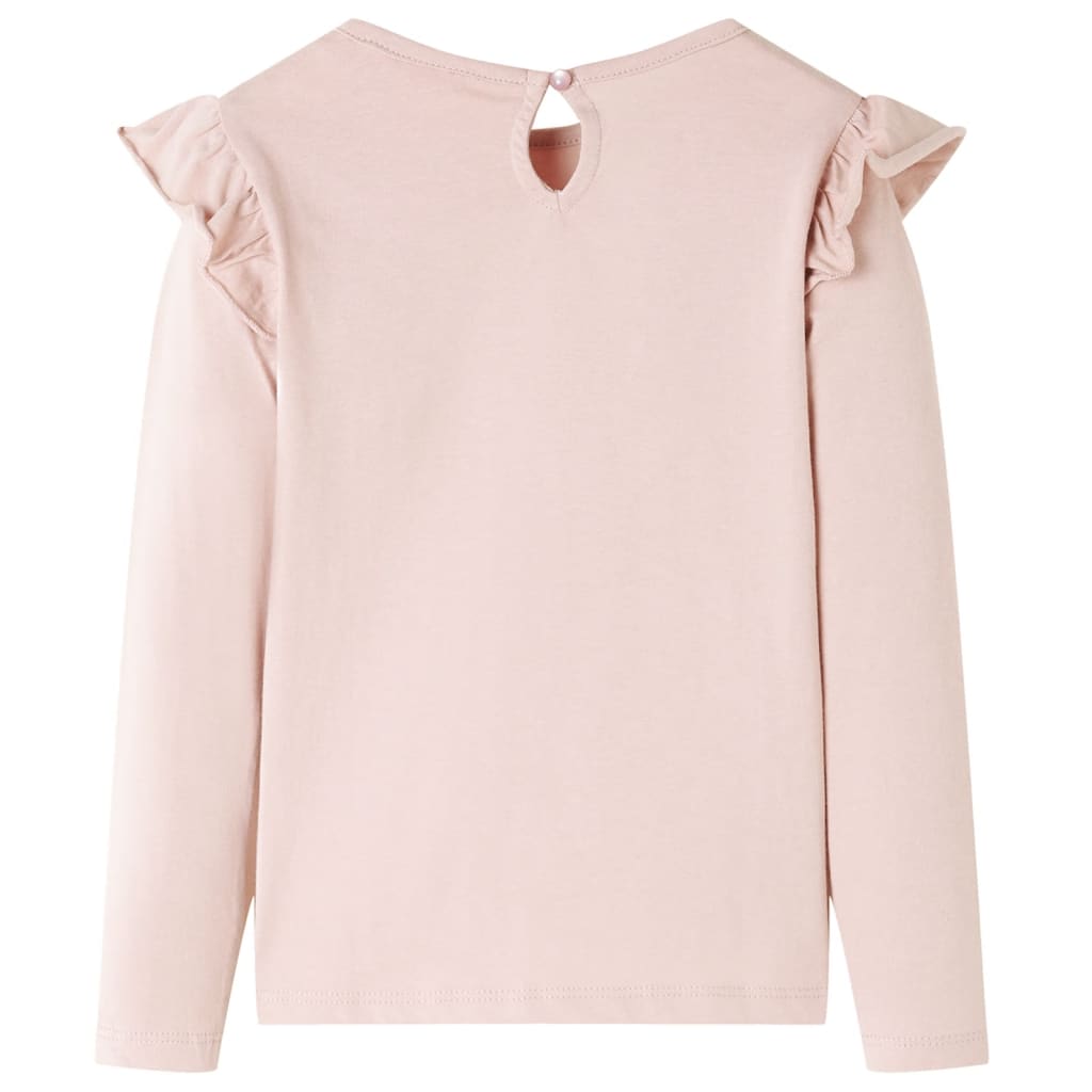 Kinder-Langarmshirt Rosa 140