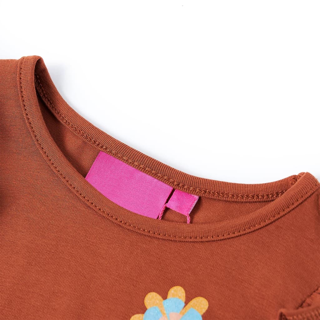 Kinder-Langarmshirt Cognac 104