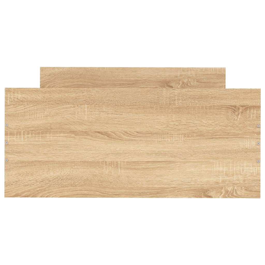 vidaXL Bettgestell Sonoma-Eiche 100x200 cm Holzwerkstoff