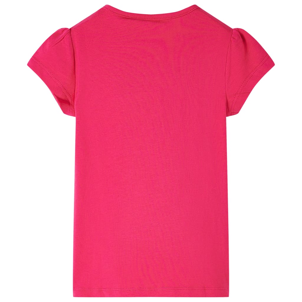 Kinder-T-Shirt Knallrosa 104