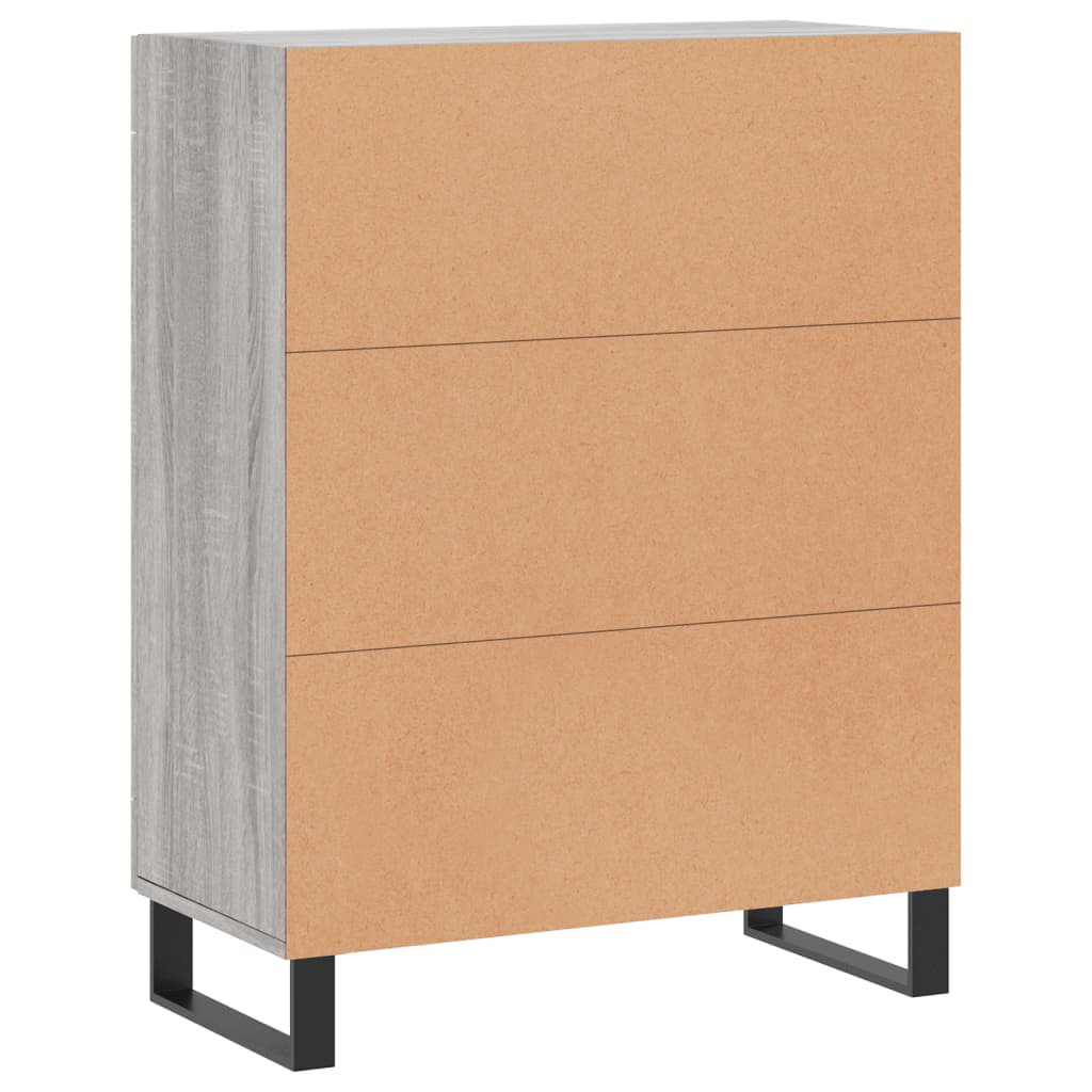 vidaXL Sideboard Grau Sonoma 69,5x34x90 cm Holzwerkstoff