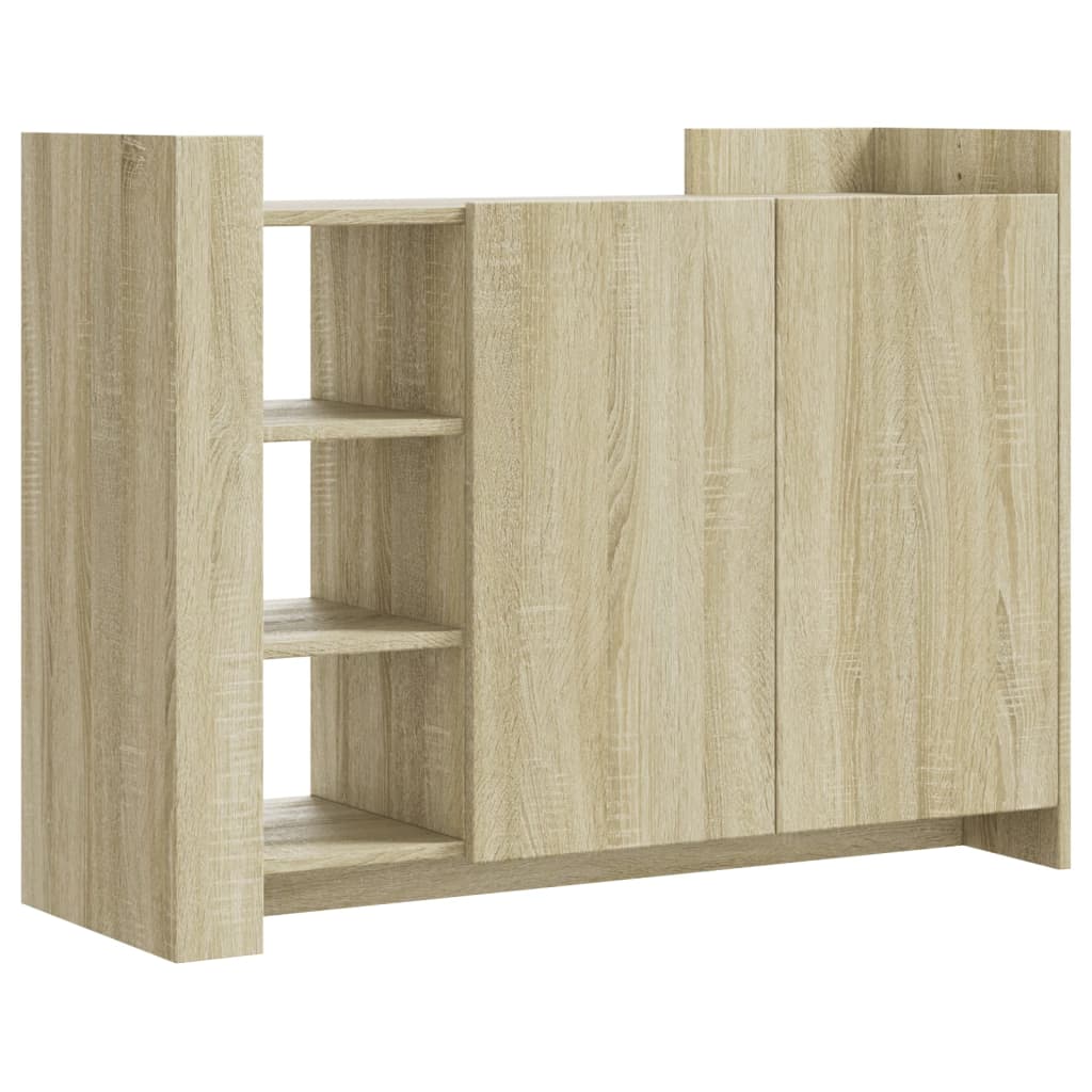 vidaXL Sideboard Sonoma-Eiche 100x35x75 cm Holzwerkstoff