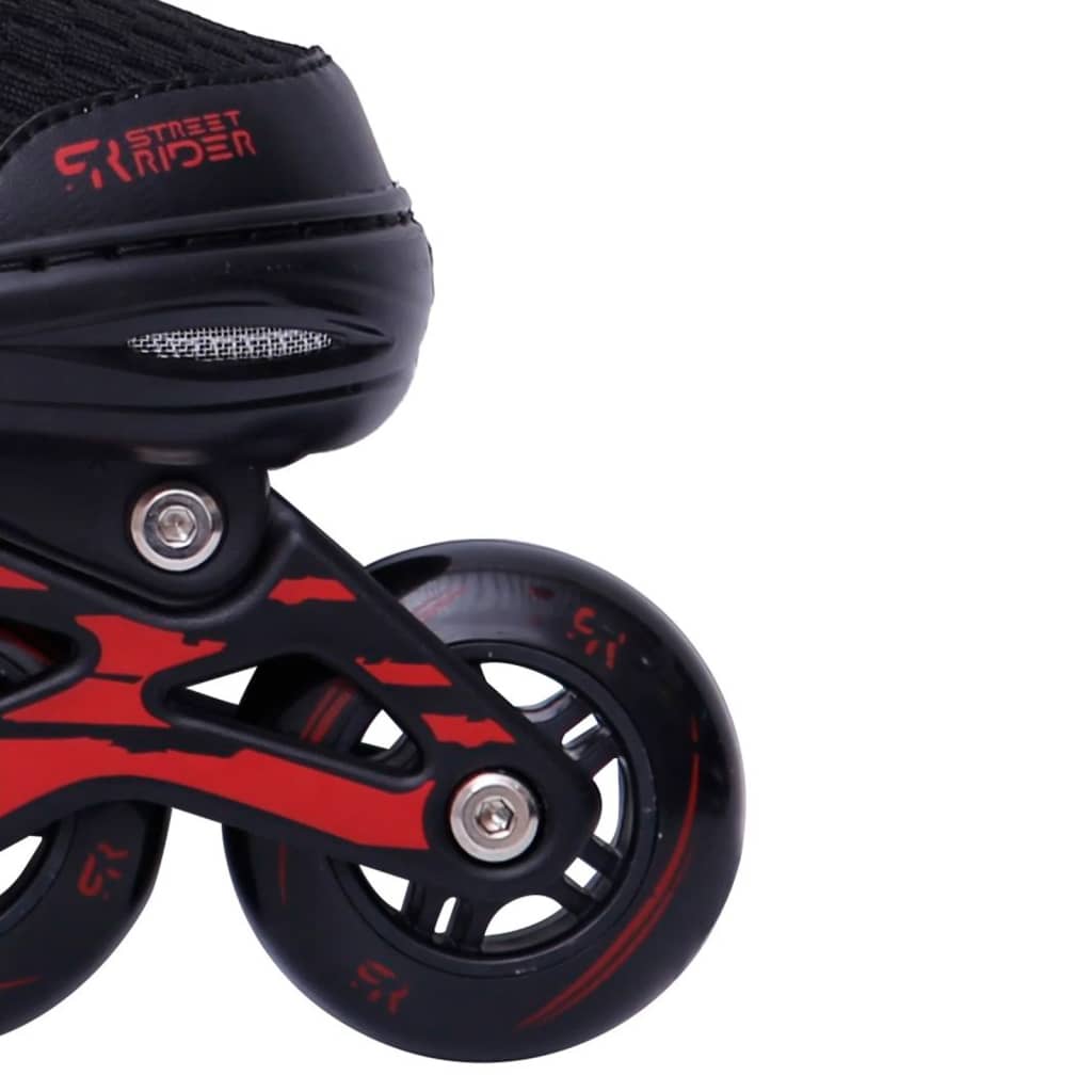 Street Rider Inline-Skates Verstellbar Pro Schwarz Größe 28-32