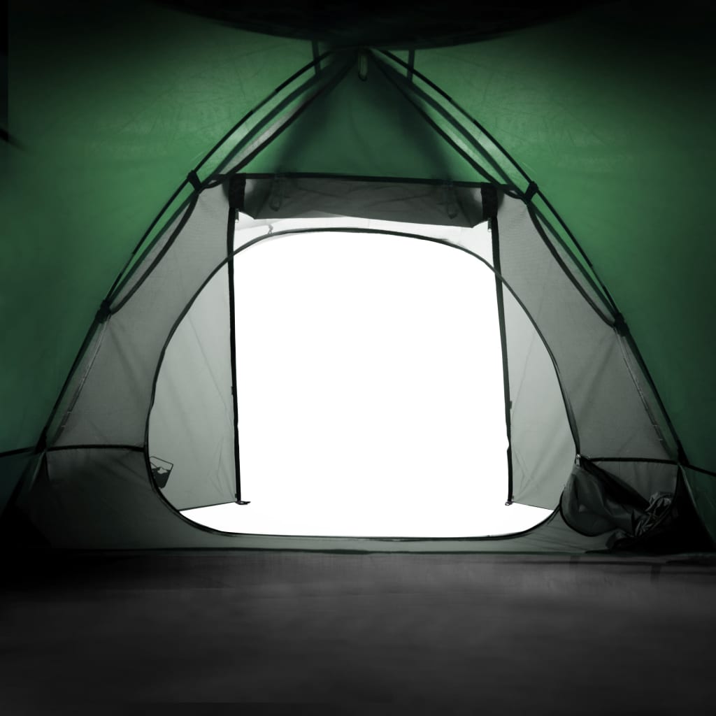 vidaXL Campingzelt 2 Personen Grün Wasserfest