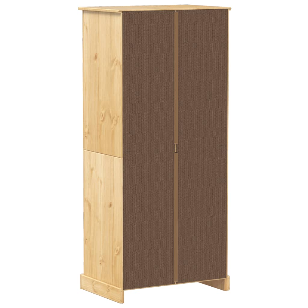 vidaXL Kleiderschrank Corona 76x50x170 cm Massivholz Kiefer