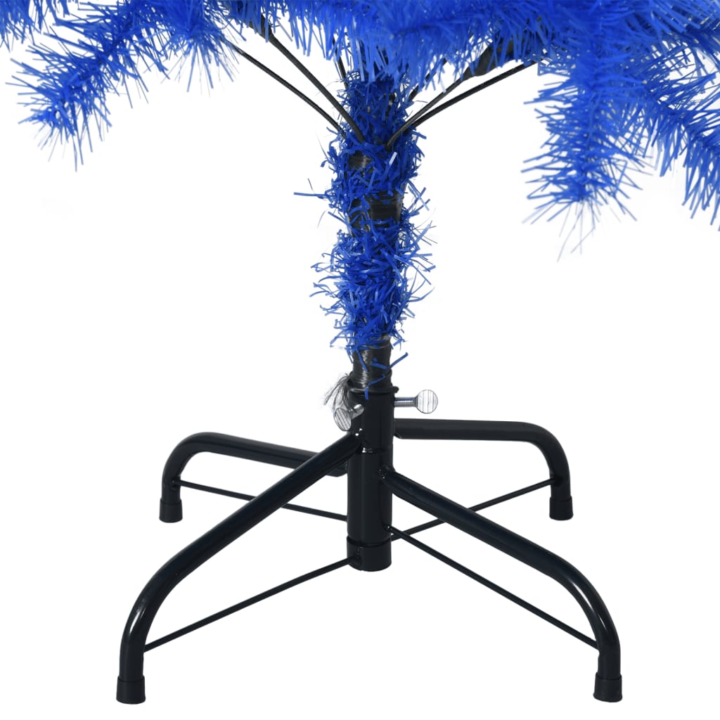 vidaXL Künstlicher Weihnachtsbaum mit Ständer Blau 120 cm PVC