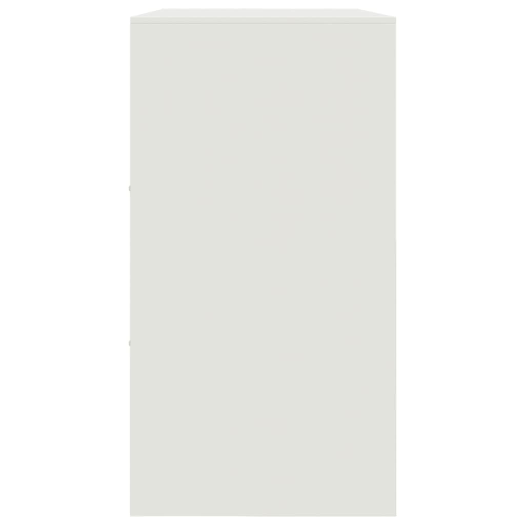 vidaXL Sideboard Weiß 99x39x73 cm Stahl