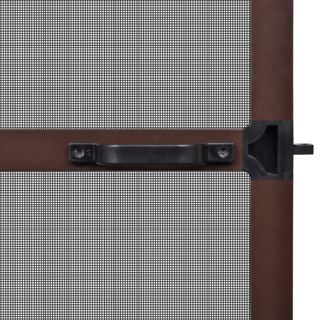 vidaXL Insektenschutz mit Scharnieren für Türen 100x215 cm Braun