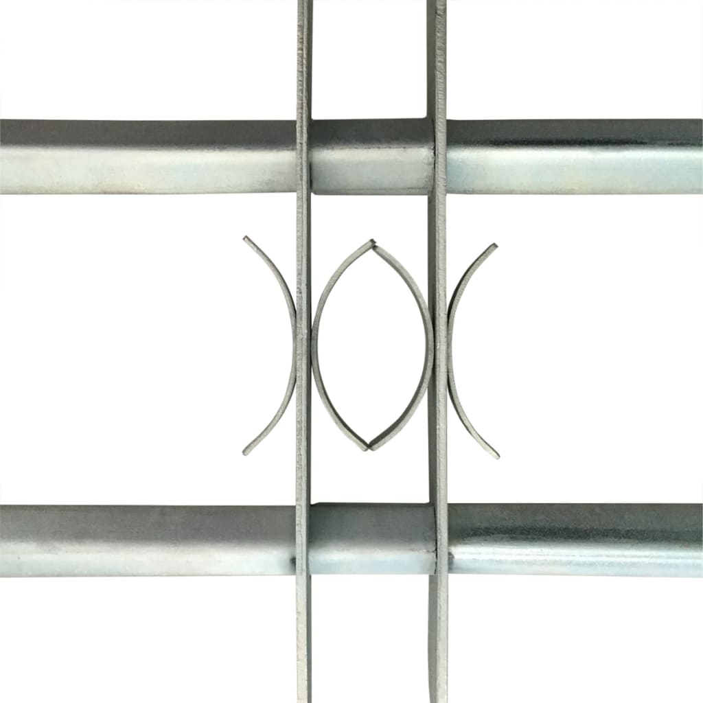 vidaXL Fenstergitter Verstellbar mit 2 Querstäben 1000-1500 mm