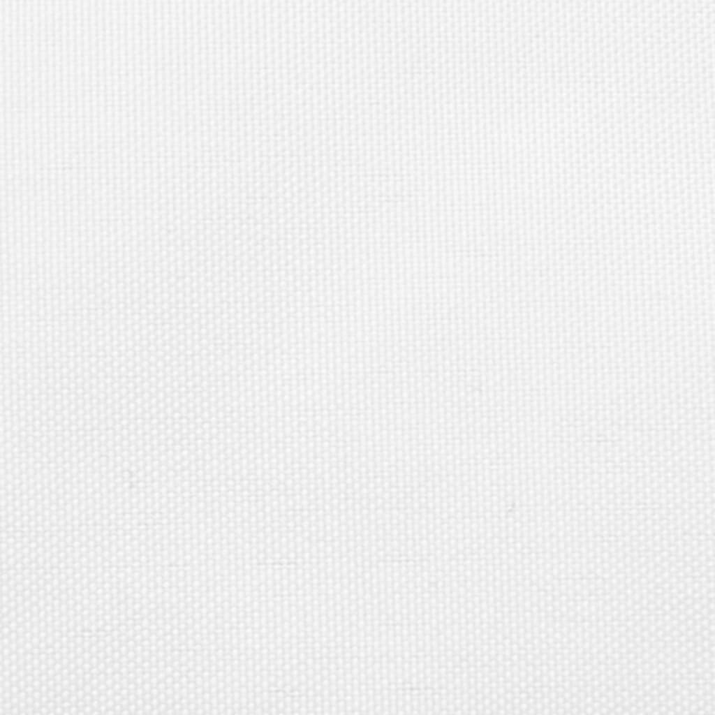 vidaXL Sonnensegel Oxford-Gewebe Dreieckig 5x6x6 m Weiß