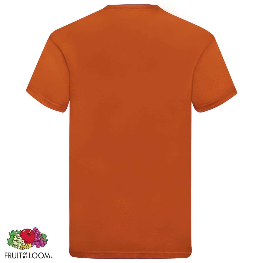 Fruit of the Loom Original T-Shirts 5 Stk. Orange S Baumwolle