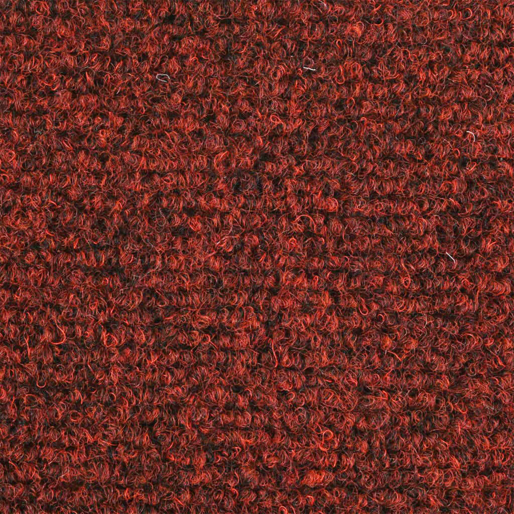 vidaXL Selbstklebende Treppenmatten 10 Stk. Rot 56x17x3 cm Nadelvlies
