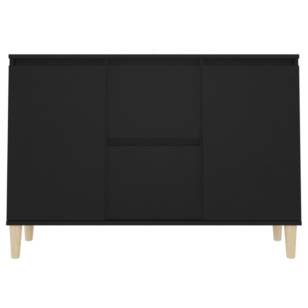 vidaXL Sideboard Schwarz 103,5x35x70 cm Holzwerkstoff