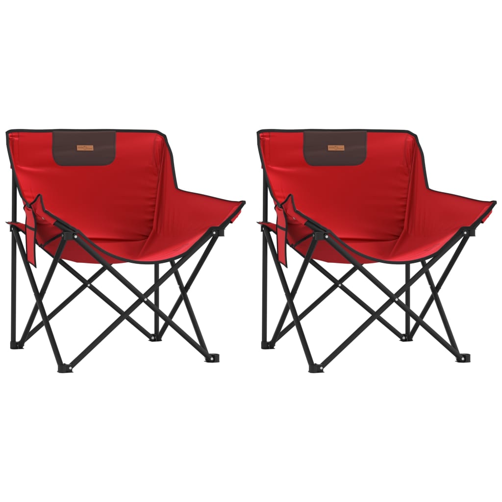 vidaXL Campingstühle 2 Stk. mit Tasche Klappbar Rot