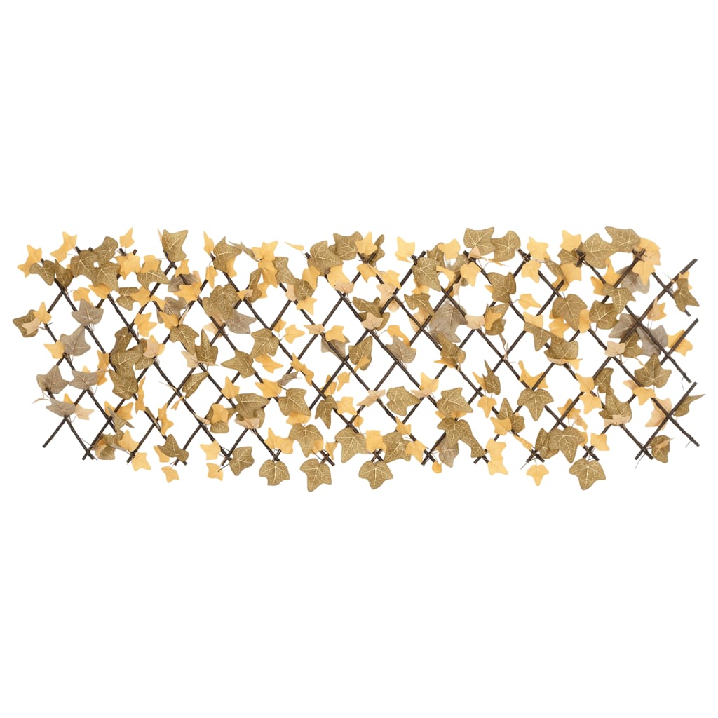 vidaXL Rankgitter mit Künstlichen Ahornblättern Erweiterbar 180x60 cm