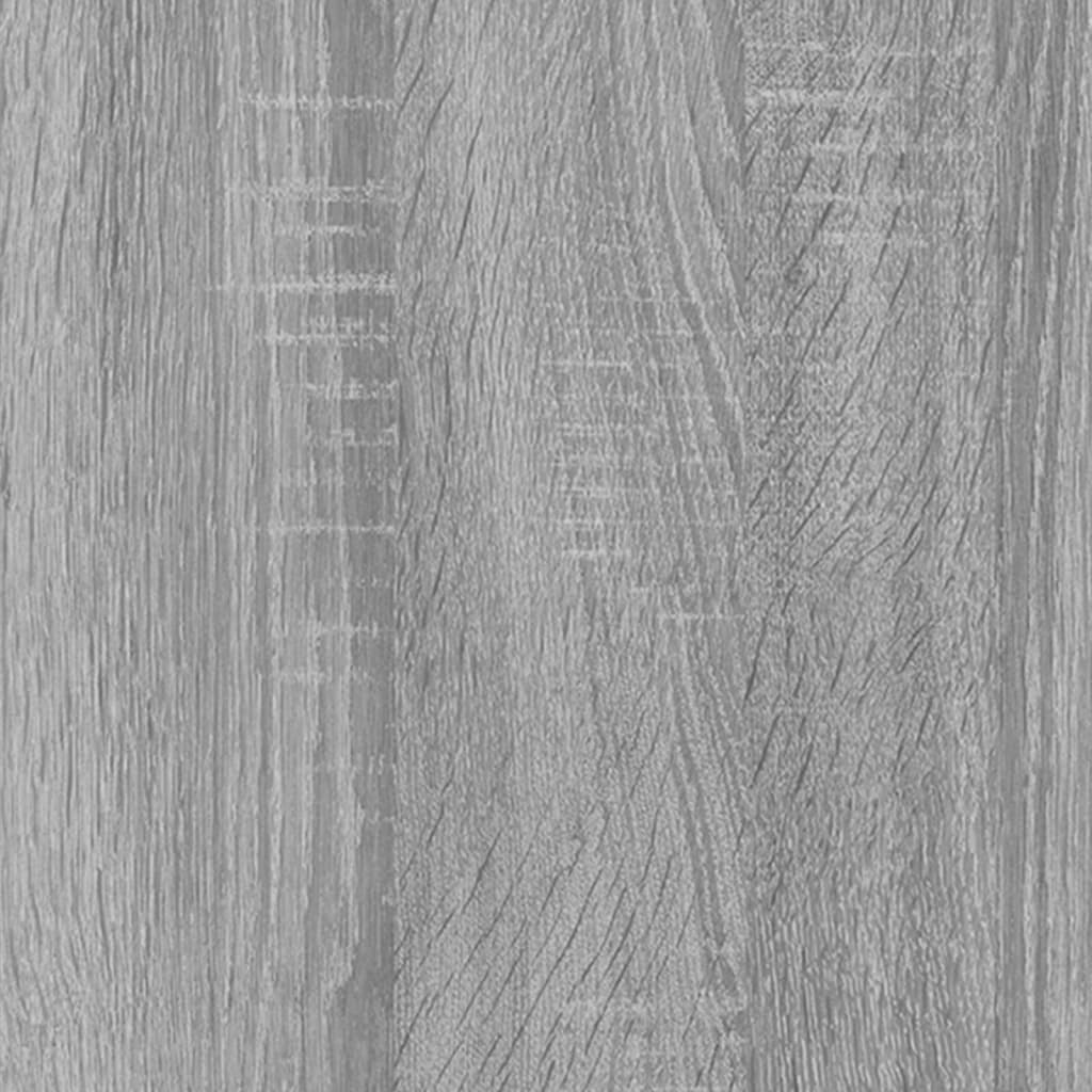 vidaXL Bücherregal/Raumteiler Grau Sonoma 80x24x96 cm Holzwerkstoff