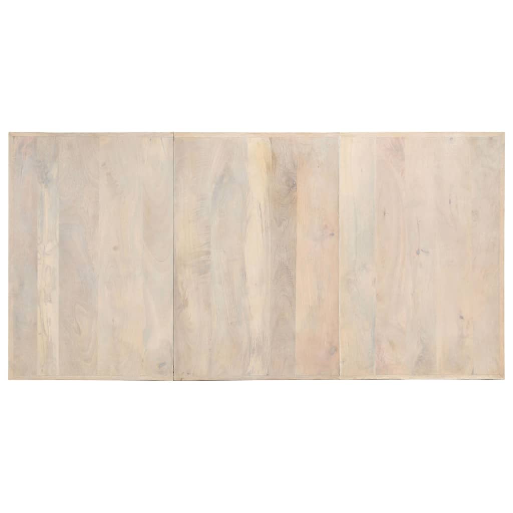 vidaXL Esstisch 180 x 90 x 76 cm Massives Gebleichtes Mangoholz