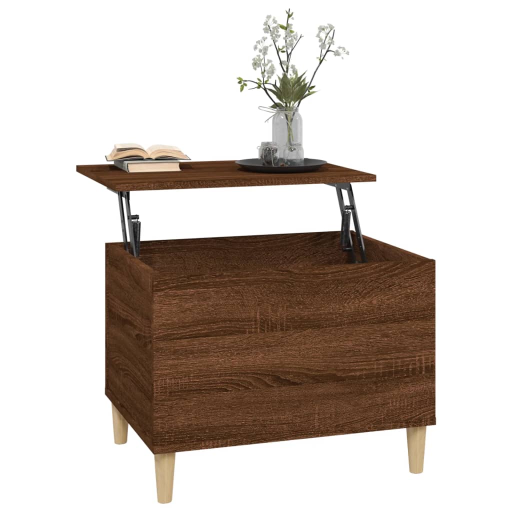 vidaXL Couchtisch Braun Eichen-Optik 60x44,5x45 cm Holzwerkstoff