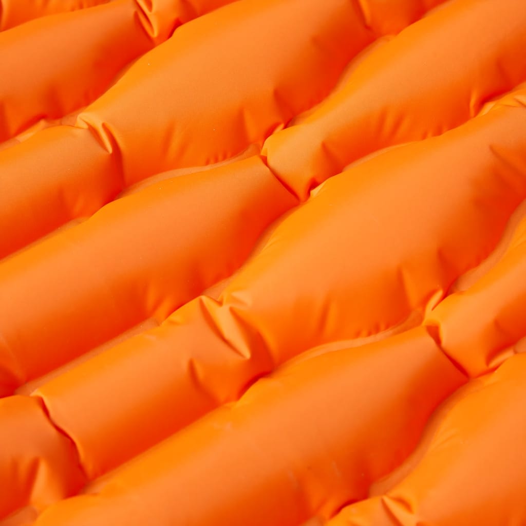 vidaXL Selbstaufblasende Isomatte mit Kissen Orange