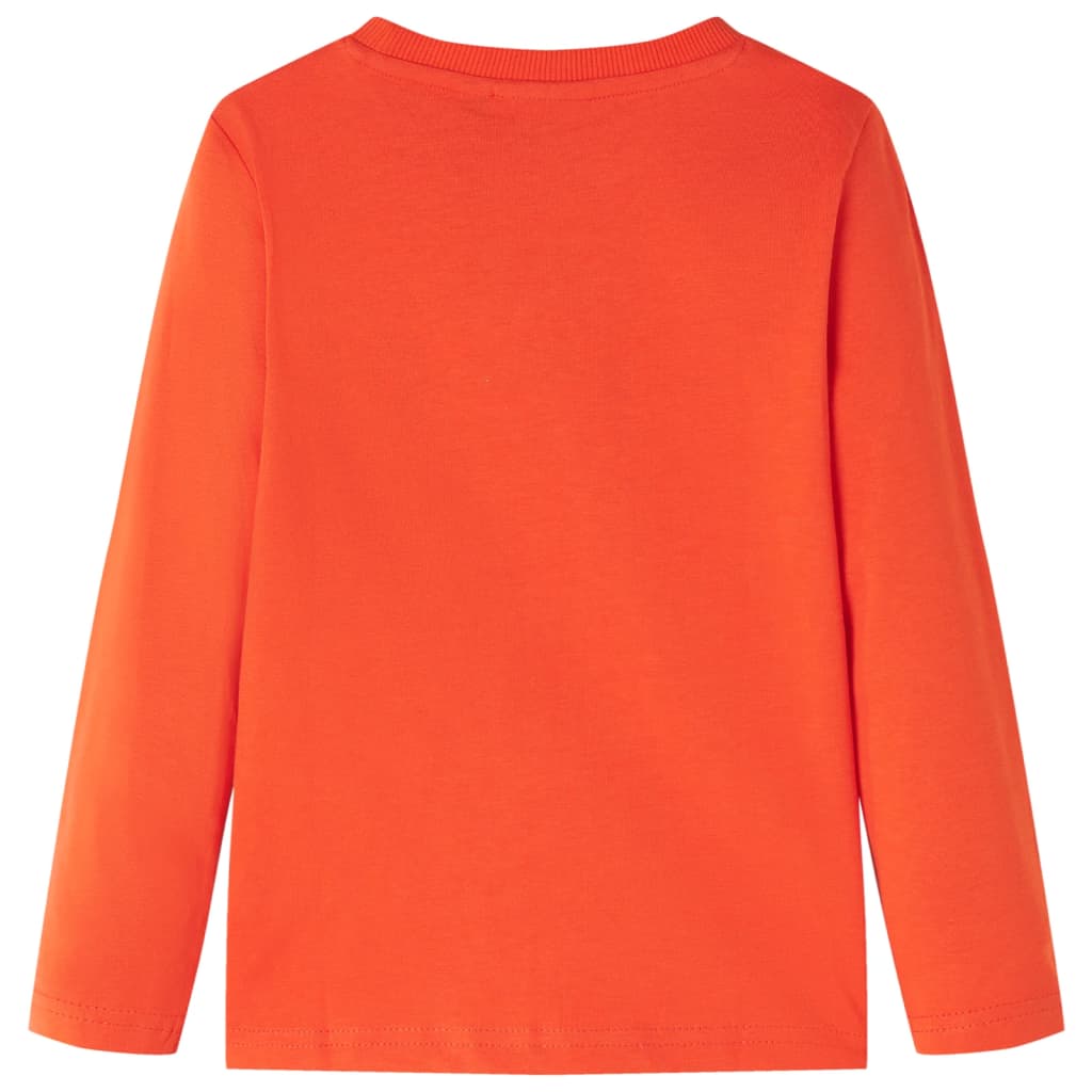 Kinder-Langarmshirt Hellorange 140