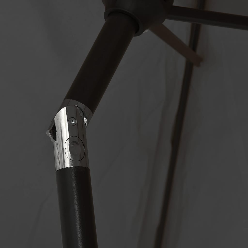 vidaXL Sonnenschirm mit Metall-Mast 300 cm Anthrazit