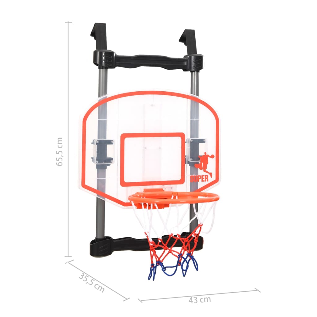 vidaXL Kinder Basketball-Set für Tür Verstellbar