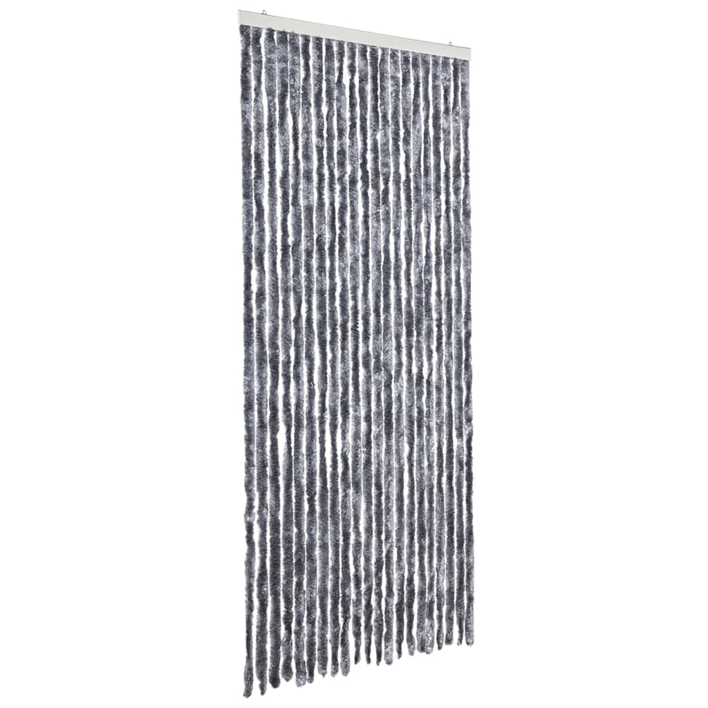 vidaXL Insektenschutz-Vorhang Silbern 90x200 cm Chenille