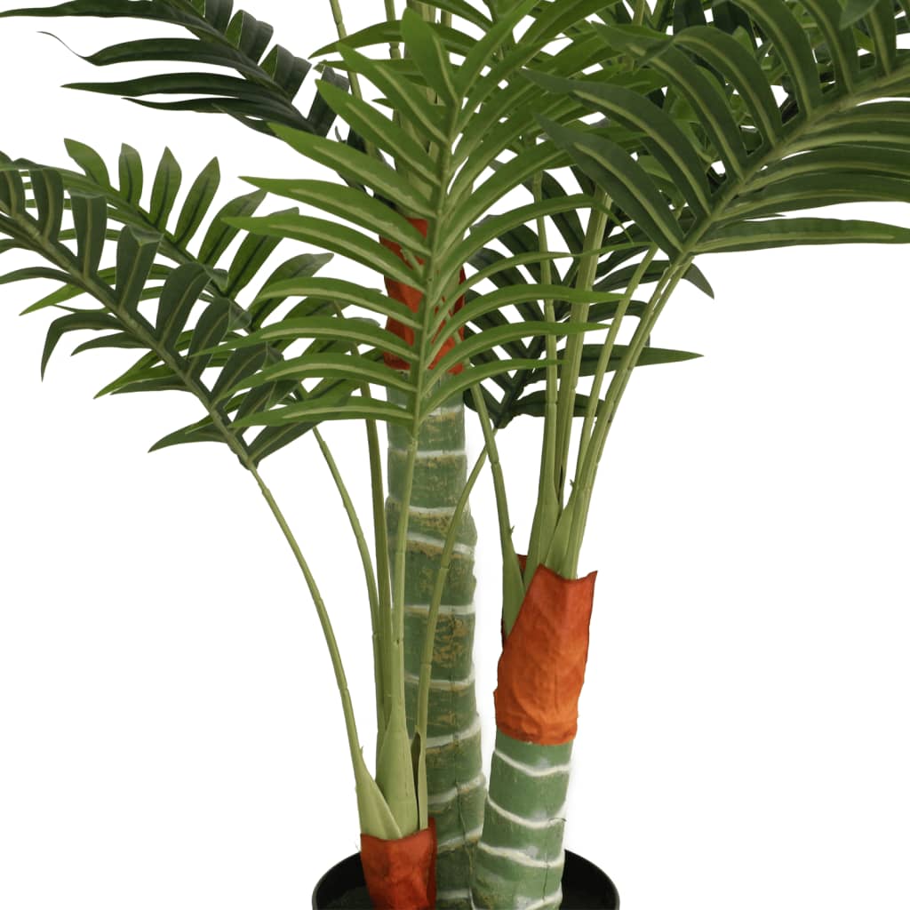 vidaXL Palme Künstlich mit 3 Stämmen Grün 120 cm PP