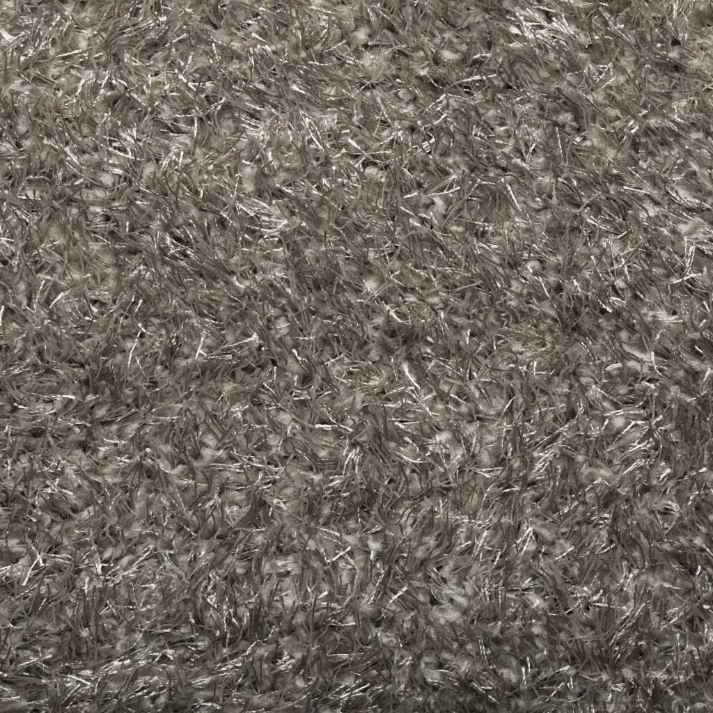 vidaXL Teppich ISTAN Hochflor Glänzend Grau 120x170 cm