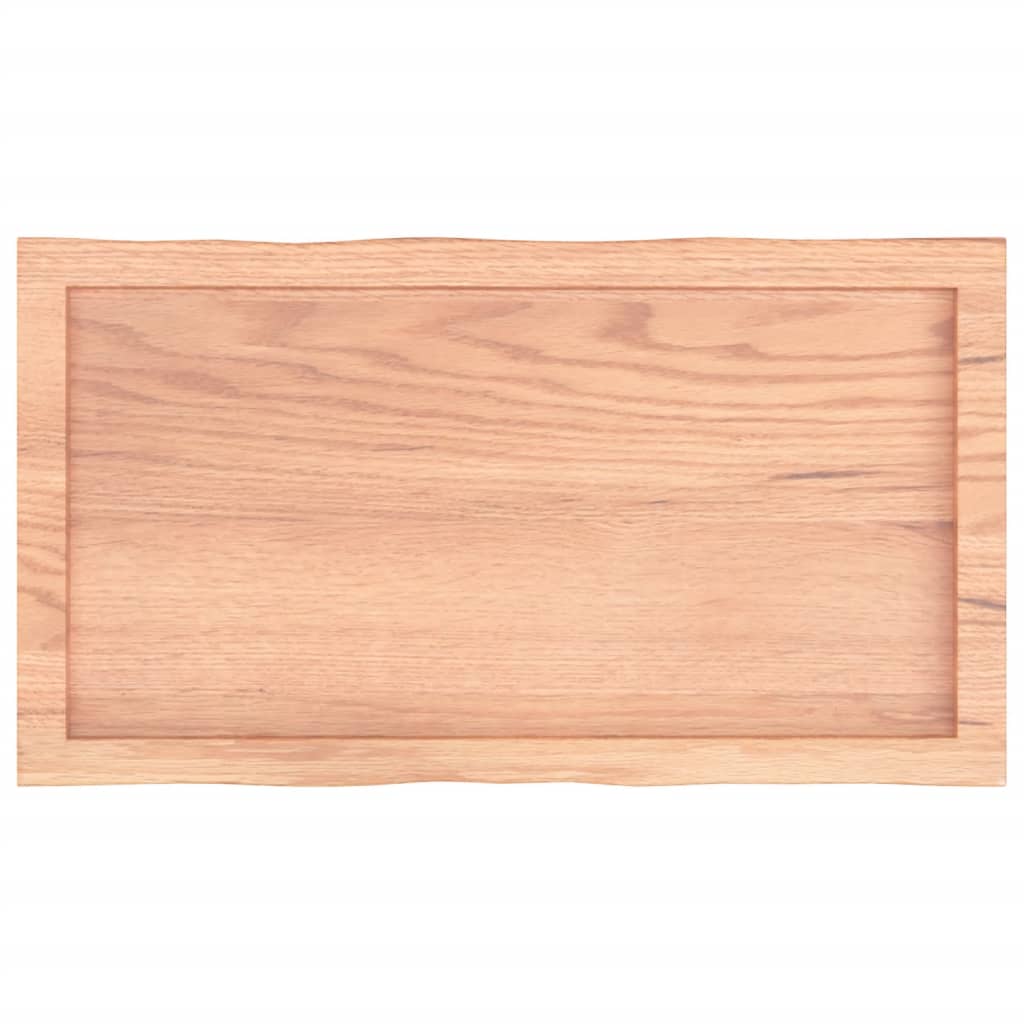 vidaXL Tischplatte 80x40x(2-6) cm Massivholz Behandelt Baumkante