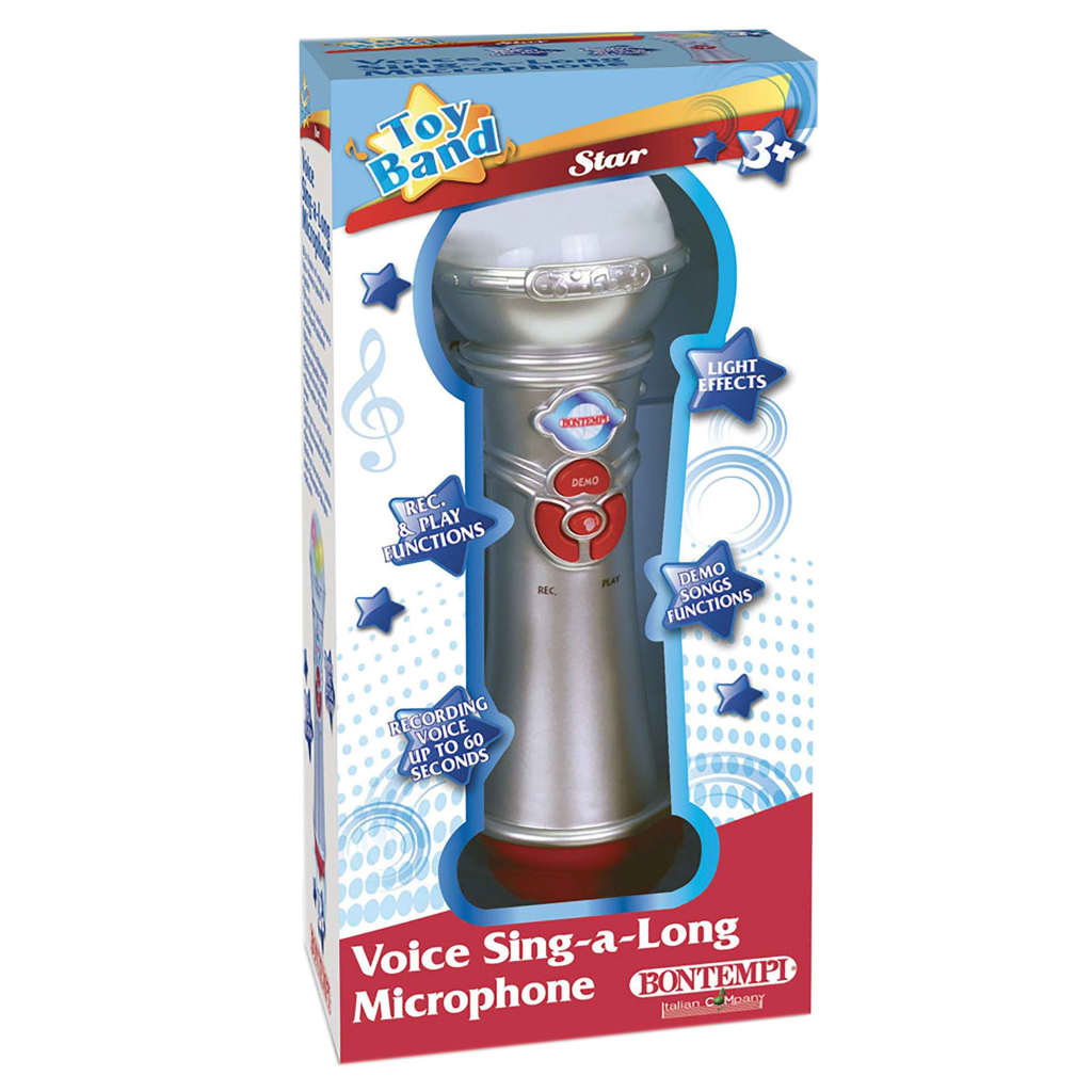 Bontempi Spielzeug Mikrofon Silbern