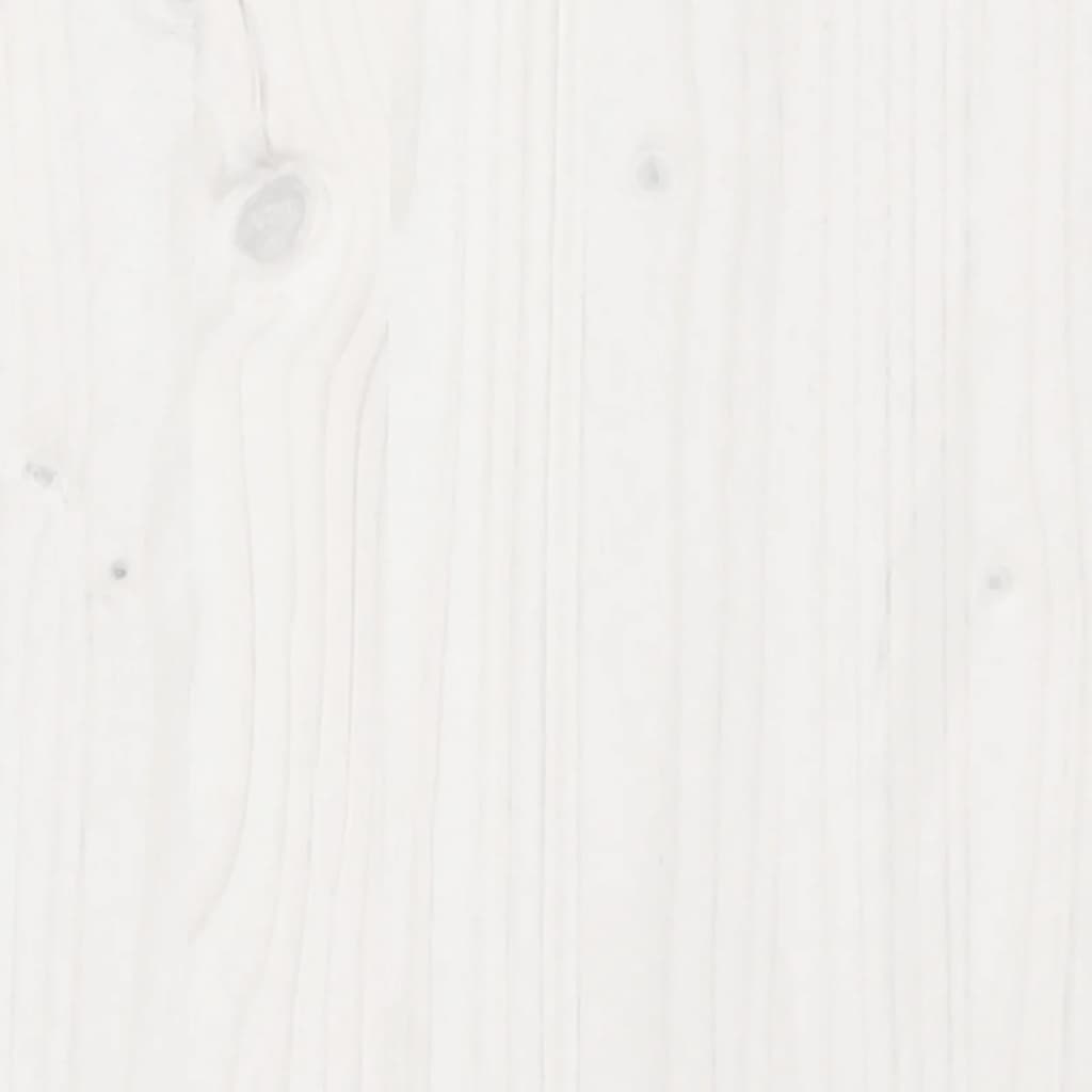 vidaXL Pflanztisch mit Ablagen Weiß 108x45x86,5 cm Massivholz Kiefer