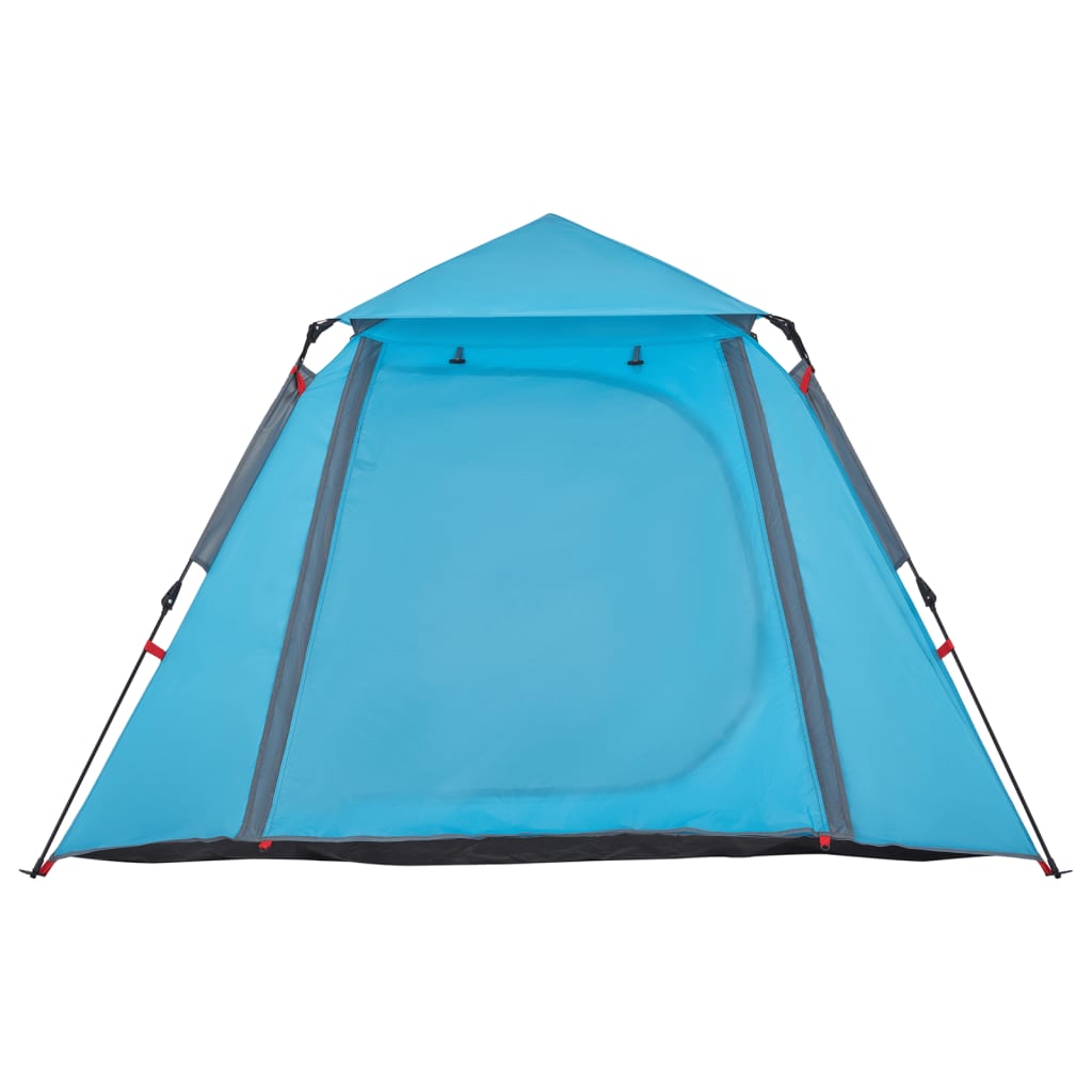 vidaXL Kuppel-Campingzelt 4 Personen Blau Quick Release