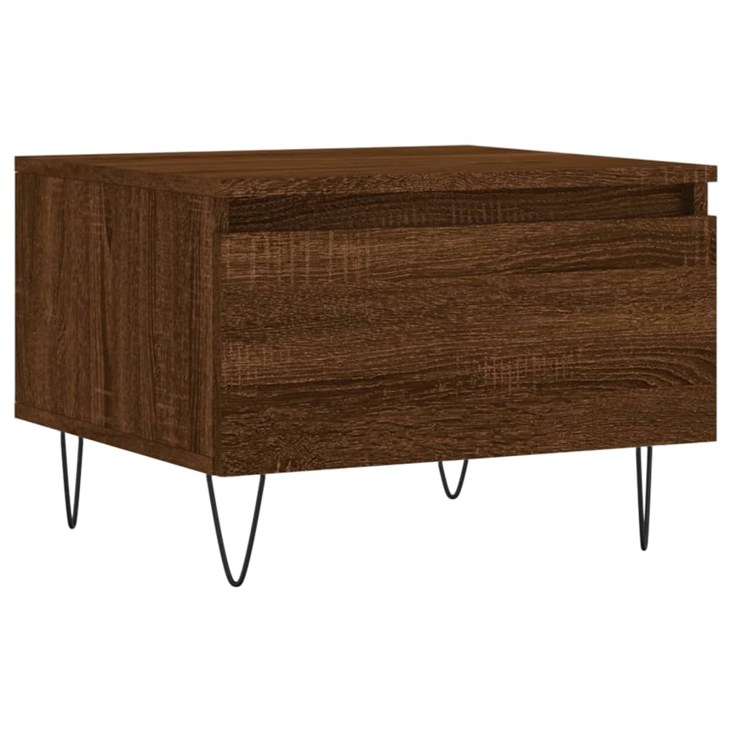 vidaXL Couchtische 2 Stk. Braun Eichen-Optik 50x46x35 cm Holzwerkstoff