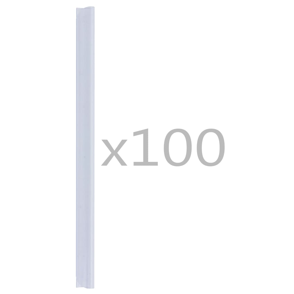 vidaXL Clips für Sichtschutzstreifen 100 Stk. PVC Transparent