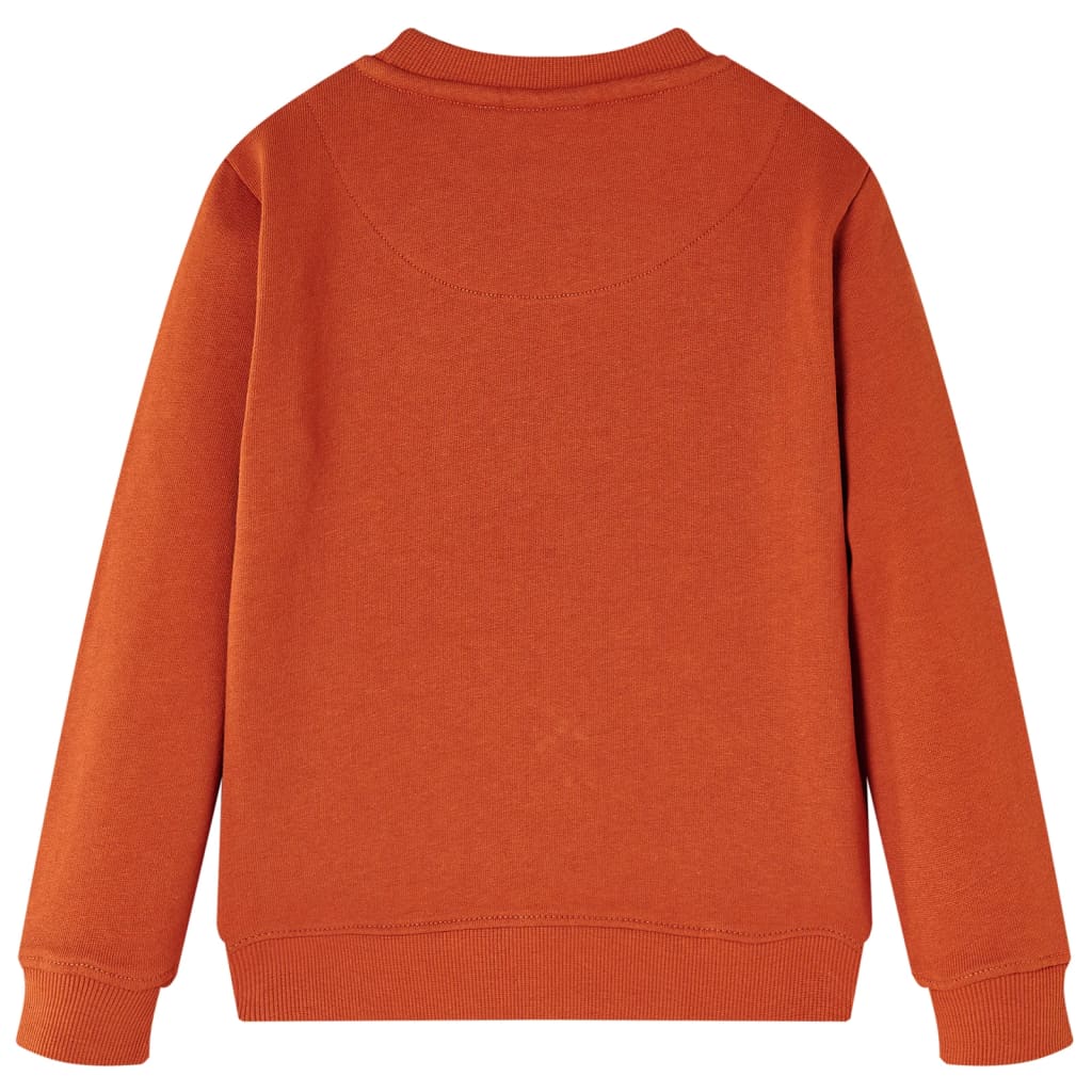 Kinder-Sweatshirt Rostbraun 116