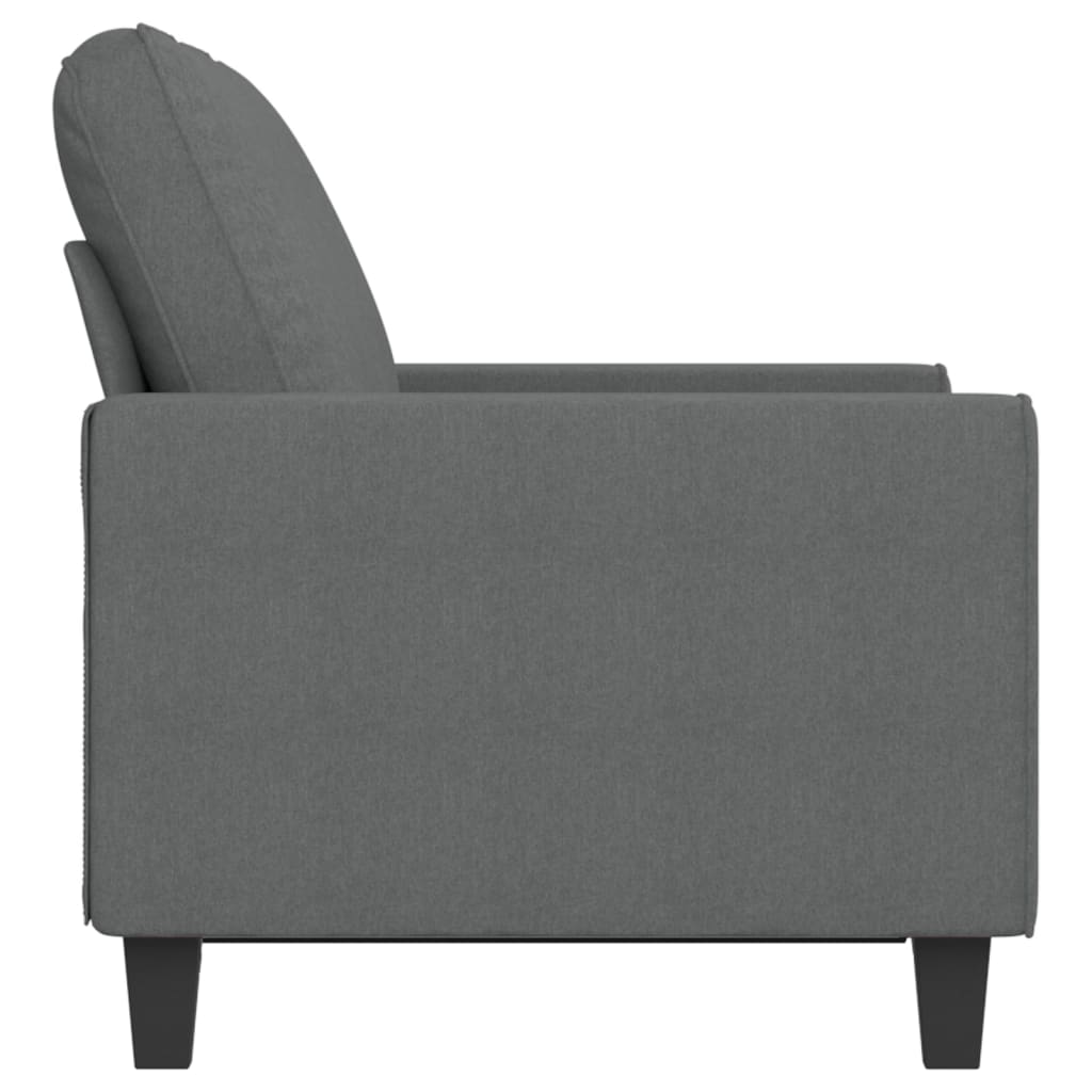 vidaXL 2-Sitzer-Sofa Dunkelgrau 120 cm Stoff