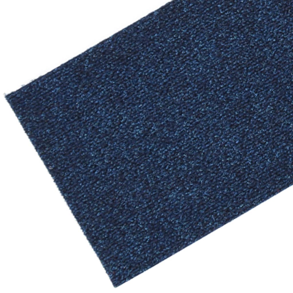 vidaXL Selbstklebende Treppenmatten 15 Stk. Rechteckig 76x20 cm Blau