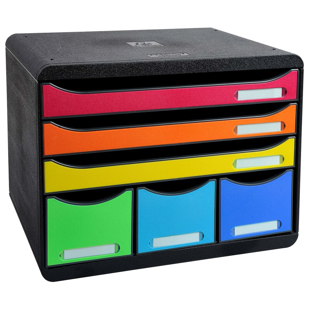 Exacompta Store-Box Schubladenbox Maxi mit 6 Laden Harlequin