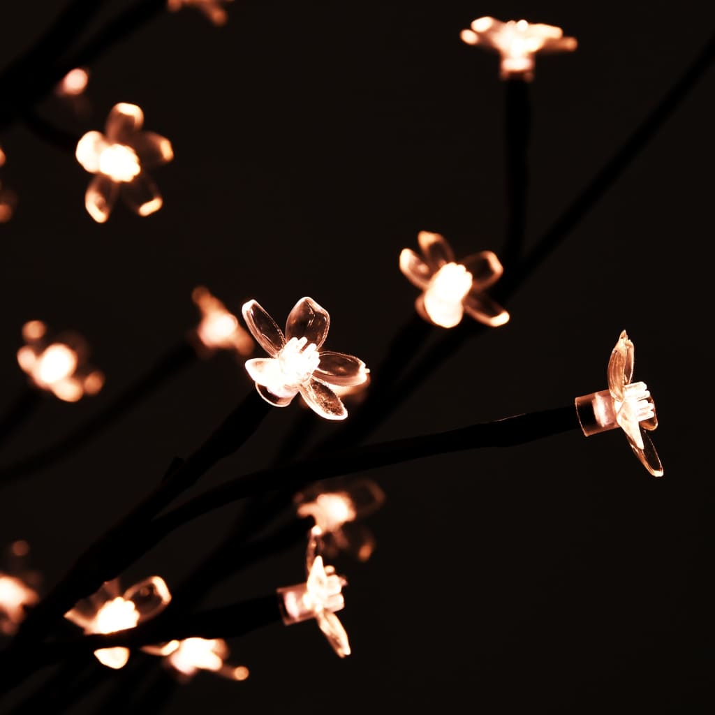 vidaXL LED-Baum mit Kirschblüten Warmweiß 220 LEDs 220 cm