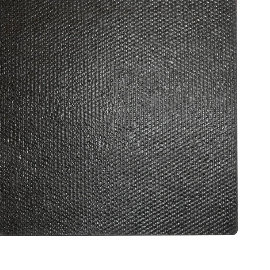 vidaXL Fußmatte Schwarz 40x60 cm Kokosfaser Getuftet