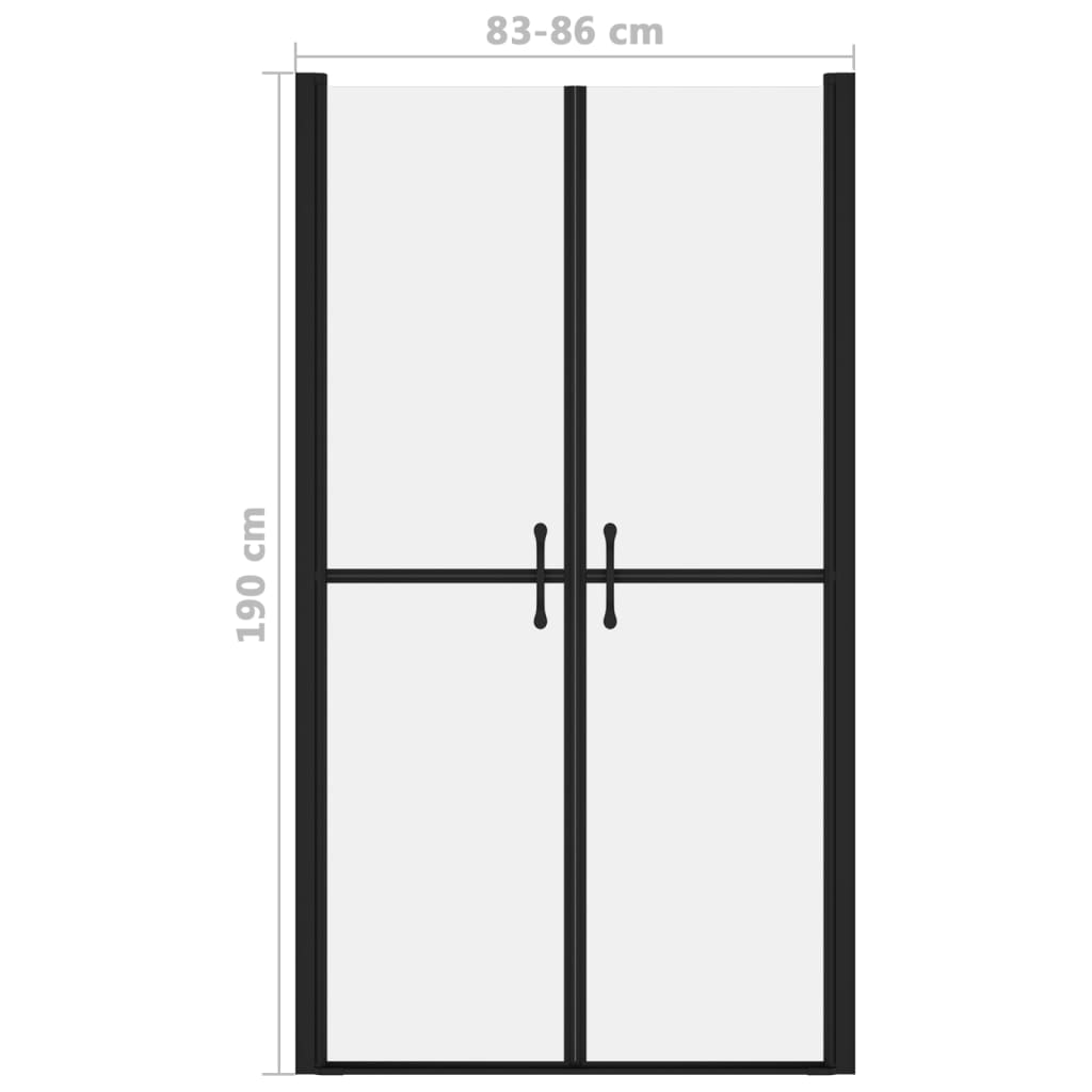 vidaXL Duschtür Matt ESG (83-86)x190 cm